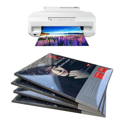 Jedwabiście tkany papier fotograficzny powlekany żywicą A4 260 g / m2 Wodoodporny do drukarki atramentowej