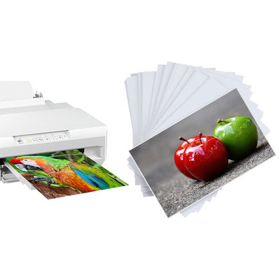 148 * 210 mm Dwustronny papier fotograficzny A5 do drukarek atramentowych Satynowy naturalny biały